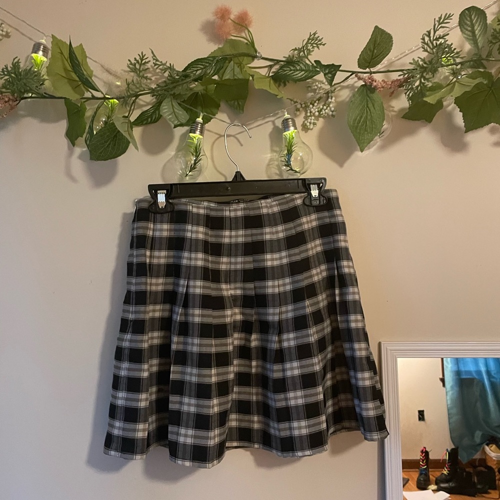 Black tartan mini skirt🖤✨